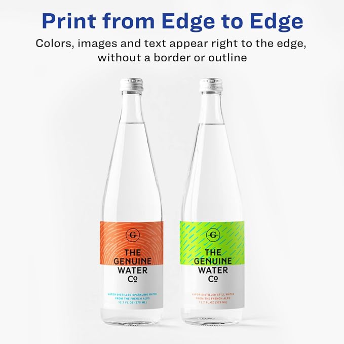Avery Print-to-the-Edge Printable Shipping Labels, 3.75" x 4.75", Matte White, Sure Feed Technology, Laser & Inkjet Compatible, 100 Blank Labels, Great for Mailing, Branding, and More (6878)
