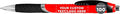 DISCOUNT PROMOS Ballpoint Pens With Rubber Grip - 100 pack - Customizable Text, Logo - Black Ink Ball Point Pen with Soft Touch Plastic - Red