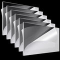 Roowest 6 Pcs 24 x 48 Inch, 1 mm Thick Clear Acrylic Sheets Plastic Panels Sheets Cut to Size Cast Acrylic Board Panel with Protective Film for Craft DIY Projects Display Sign Frame