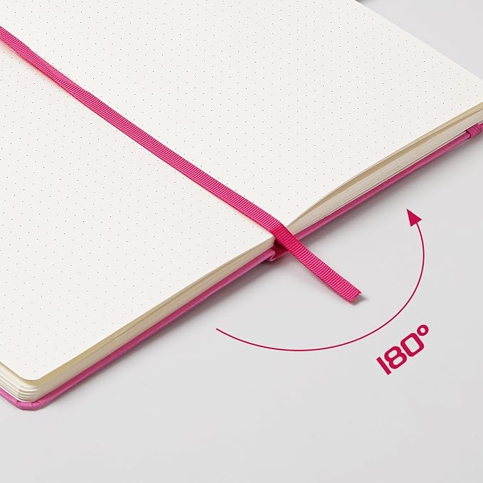 Dotted Journal/Notebook - Dot Grid Hard Cover Notebook, 5.3'' x 8.26''
