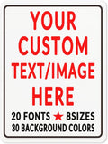 Custom Sign Personalized Custom Metal Sign, Customize For Office, Business, Workplace, Office, Home, Delivery Signs 12x17