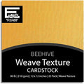 Beehive—12x12 Textured Cardstock | 80lb Textured Yellow Scrapbook Paper | Premium Cardstock for Cricut Cutting | 25 Sheets