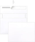 Silunkia 100 Packs White Note Cards and Envelopes 4.25 x 5.5 Heavyweight Flat Cardstock and A2 Envelopes Printable Self Seal for Greeting Cards, Thank You Notes, Baby Showers