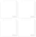 100 Sheets White Cardstock 8.5 x 11 Certificate Paper, Goefun White Card Stock Printer Paper for Invitations, Menus, Wedding, DIY Cards (Pack of 4)