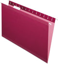Pendaflex Esselte PFX415315BUR Pendaflex Reinforced Hanging Folders, Legal Size, Burgundy, 1/5 Cut, 25/BX (4153 1/5 BUR)