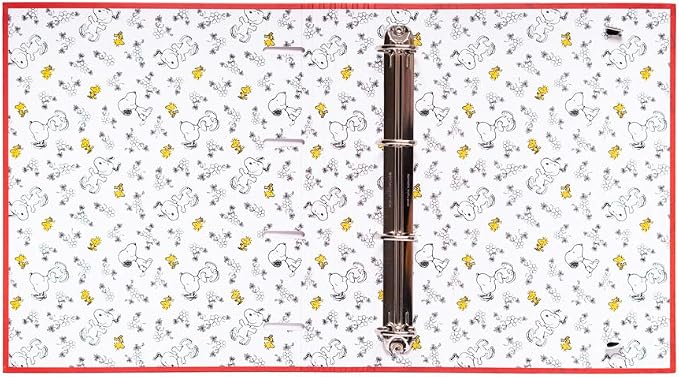 Grupo Erik 4 Ring Binder A4 - Snoopy Stationery | 10.6 x 12.6 inches - 27 x 32 cm - A4 Ring Binder Folder, Document Folder | Peanuts Snoopy Gifts for Dog Lovers