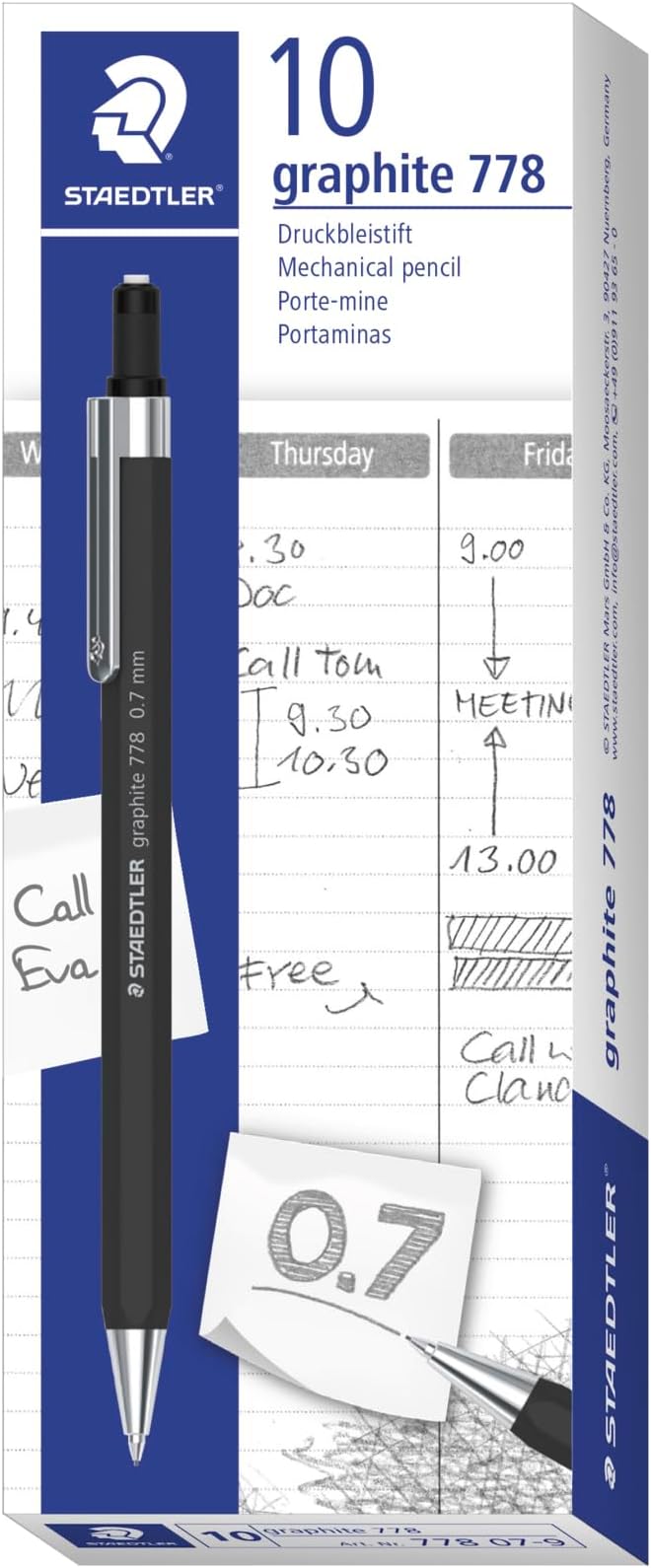 Staedtler Graphite Mechanical Pencil 0.7mm Black