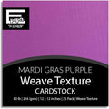 Mardi Gras Purple—12x12 Textured Cardstock | 80lb Textured Purple Scrapbook Paper | Premium Cardstock for Cricut Cutting | 25 Sheets