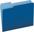 Pendaflex Two-Tone Color File Folders, Letter Size, 1/3 Cut, Navy, 100 Per box (152 1/3 NAV)