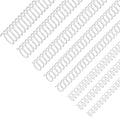 120 Pack Plastic Spiral Binding Coils Binder Binding Spirals Rings Multi Size Spiral Binding Wire Combs Spines Coils, 4:1 Pitch (White, 1/4 5/16 3/8 1/2 9/16 5/8 3/4 7/8 Inch)