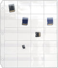 StoreSMART - 20 Pocket 3-Ring Binder Pages with Flaps - SD/Memory Cards - 50-Pack - VH1173F-50