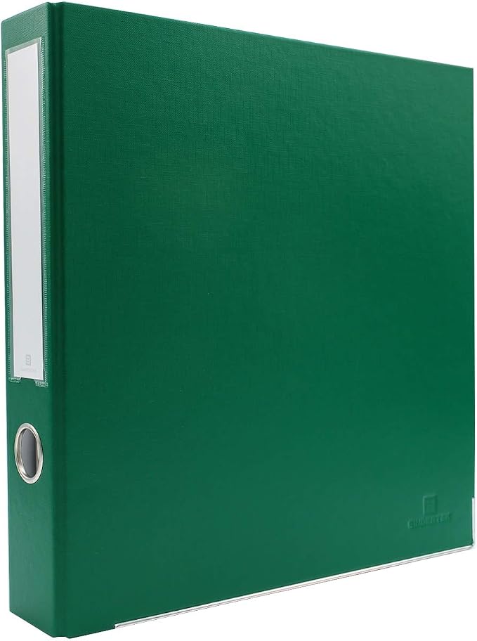 3-Ring Premium Binder - Evergreen, 2" Spine, by Bindertek | 325 Sheet Capacity, 1.25" D-Rings, Linen-Textured Covers, Steel Reinforced Edges, Spine Label Included