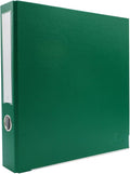 3-Ring Premium Binder - Evergreen, 2" Spine, by Bindertek | 325 Sheet Capacity, 1.25" D-Rings, Linen-Textured Covers, Steel Reinforced Edges, Spine Label Included