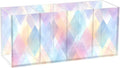 Neon Color Graphics Acrylic Pencil Pen Holder Desk Accessories Holder, Cosmetic Brush Organizer Modern Design Desktop Stationery Organizer for Office School and Home 7.87 x 2.48 x 3.54 In