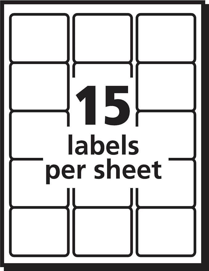 Avery® Durable White Cover Up ID Labels for Laser Printers, 2" x 2.625", Pack of 750 (6578)