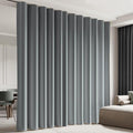 Cbsroro Room Divider Blackout Curtain Track Curtains Wall Dividers Panels Screen for Living Rooms Bedroom Office Privacy Partition Separation, W150 × L120 Inch,1 Panel, Light Grey