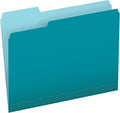 Pendaflex Two-Tone Color File Folders, Letter Size, 1/3 Cut, Teal, 100 Per box (152 1/3 TEA)