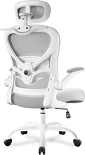 Ergonomic Office Chair, Mesh Home Office Desk Chairs with 3D Headrest | Freepub Computer Gaming Chair whit Adjustable High Back Lumbar Support, Executive Swivel chairs, 350LBS Capacity, Grey