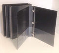 Black Vinyl 3-Ring View Binder for 8.5" x 11" Sheets, 1" Capacity, Wilson-Jones Brand (362-14) - Pack of 4 Binders