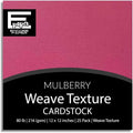 Mulberry—12x12 Textured Cardstock | 80lb Textured Red Scrapbook Paper | Premium Cardstock for Cricut Cutting | 25 Sheets
