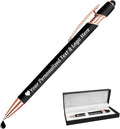 STREADVE Personalized Custom Pens Engraved Writing Pen with Name Logo, Customized Promotional Items Stylus Pen Gifts for Men Women Realtor Nurse Wedding Business, Black