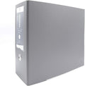3-Ring Premium High-Capacity Binder - Light Gray, 5.5" Spine, by Bindertek | 900 Sheet Capacity, 4" D-Rings, Linen-Textured Covers, Steel Reinforced Edges, Spine Label Included