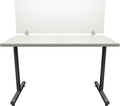 OBEX Frosted Acrylic Desk Mounted Privacy Panel, 18" x 42", Frosted