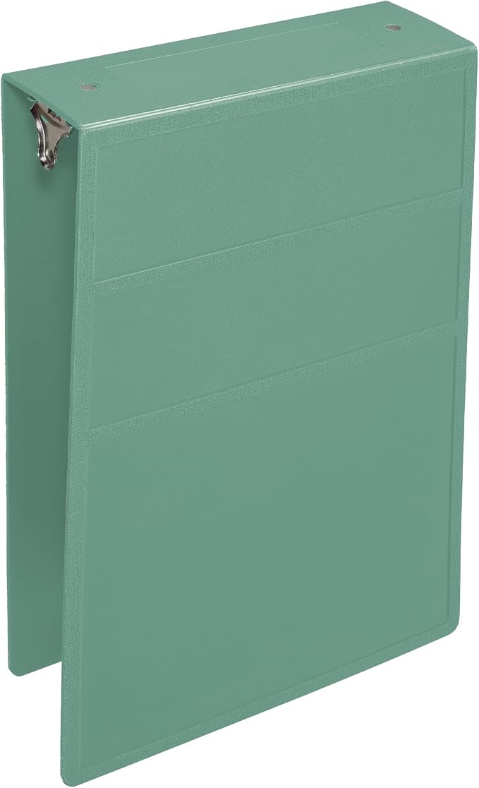 Carstens 3-Inch Heavy Duty 3-Ring Binder - Top Opening, Mint, Durable Plastic, No-Gap Rings, Waterproof Cover, No Pockets, Holds 400 US Letter Sheets, BPA-Free, Made in USA (1758-3R), Case of 12