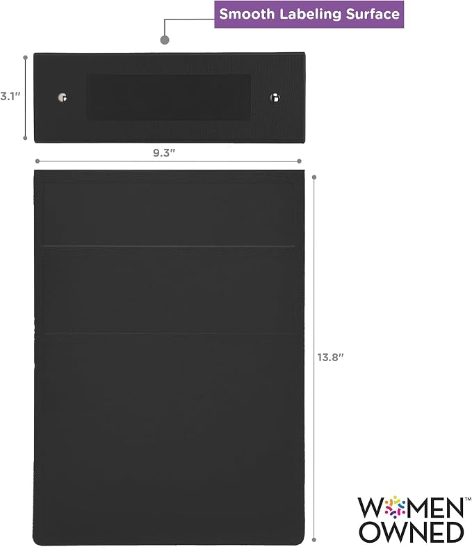 Carstens 3-Inch Heavy Duty 3-Ring Binder - Top Opening, Black, Durable Plastic, No-Gap Rings, Waterproof Cover, No Pockets, Holds 400 Letter Sheets, BPA-Free, Made in USA (1755-3R), Case of 12
