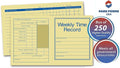 Park Forms Preprinted Pocket Size Weekly Time Records Sheet for Employee, 7 x 4 1/4" Sheet, 250 Count