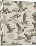 3 Ring Binder Wild Duck Background 1.5" Round Ring Binders View Binder with 200 Sheet for Kids School Supplies Women Men Office, 1 Pack