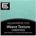 AQUAMARINE FIZZ—12x12 Textured Cardstock | 80lb Textured Green Scrapbook Paper | Premium Cardstock for Cricut Cutting | 25 Sheets