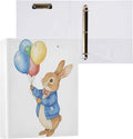 Colorful Balloon Rabbit Binder 1.5 Inch Binder with Clipboard&Pockets, Cute Bunny Hardcover Binders 3 Ring, Heavy Duty Large File Folder for Office School Supplies-Holds 200 Sheets, 2 Pack