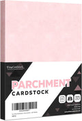 Ice Pink Stationery Parchment Recycled Paper | 65Lb Cover Cardstock | 8.5” x 11” Inches | 50 Sheets Per Pack