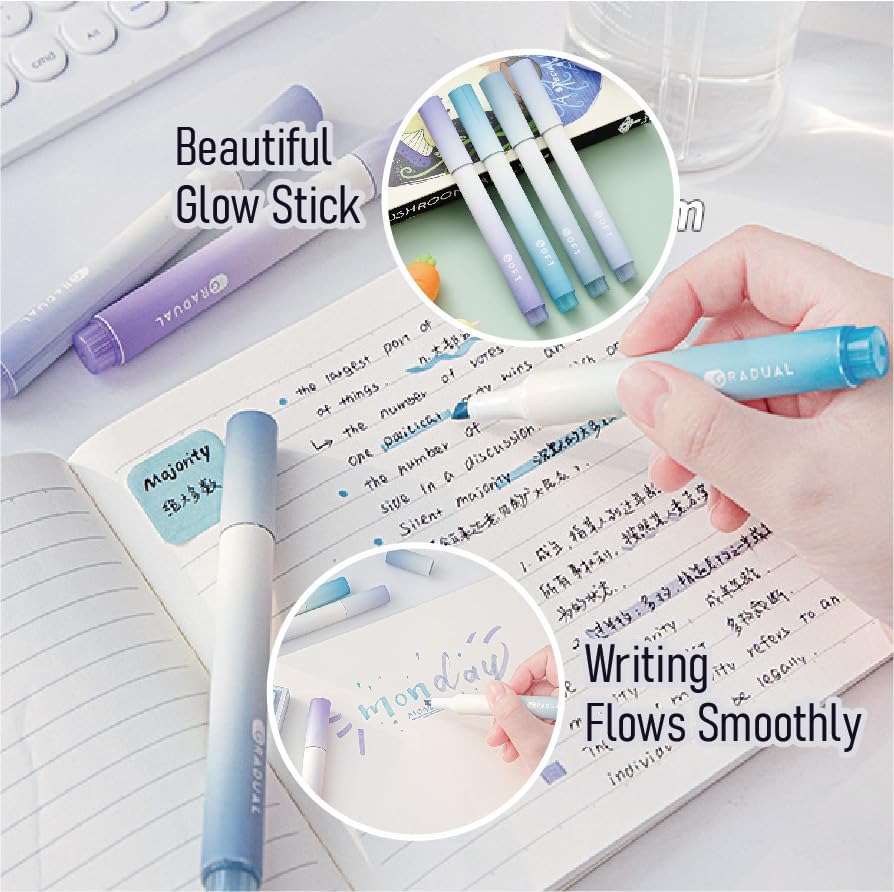 39PCS Macaron color School Supplies set，5 ballpoint pens，notebooks, pencil cse, sticky notes ，6mechanical pencil，2Correction Tapes，4fluorescent pens
