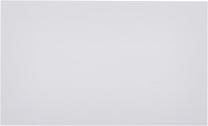 Amazon Basics Ruled Lined Index Cards for Study, Notes and Recipes, White, 3" x 5", 1,000 Count (10 Pack of 100)