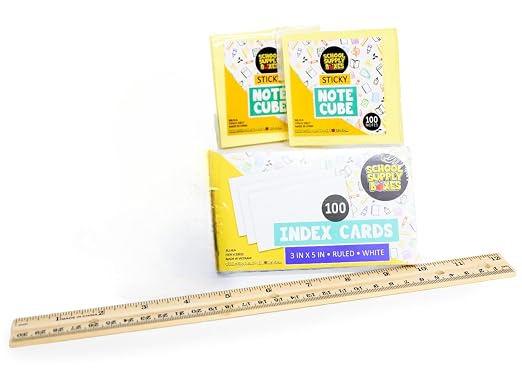 Ultimate High School and College Bundle | 1 Box | School Supply Boxes - Back to School Essentials | Includes Notebooks, Tab Dividers, Pencils, Highlighters, & More