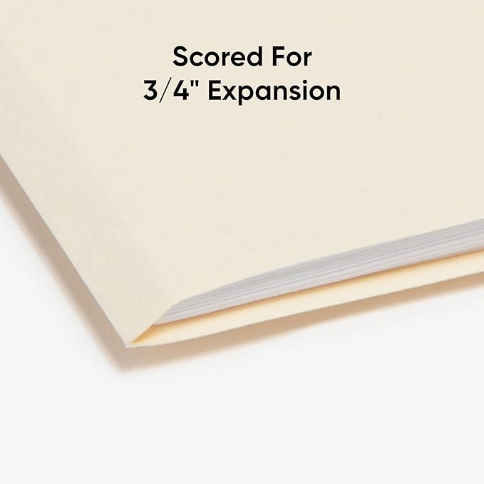 Smead File Folder, 1/3-Cut Tab, Assorted Positions, Legal Size, Manila, 100 per Box (15330)