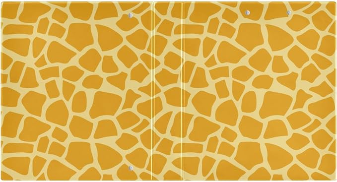3 Ring Binder Giraffe Print 1.5 Inch Three Ring Binder | Cute Binder with 3 Storage Pockets for Women School Office Supplies