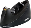 MDJ by Excell Desktop Tape Dispenser (Fits 1" + 3" Core) with Heavy-Weighted Base for One-Hand Dispensing for Office, Home, School, Masking, Heat Transfer, Sublimation, Crafts, Gift Wrapping (Black)