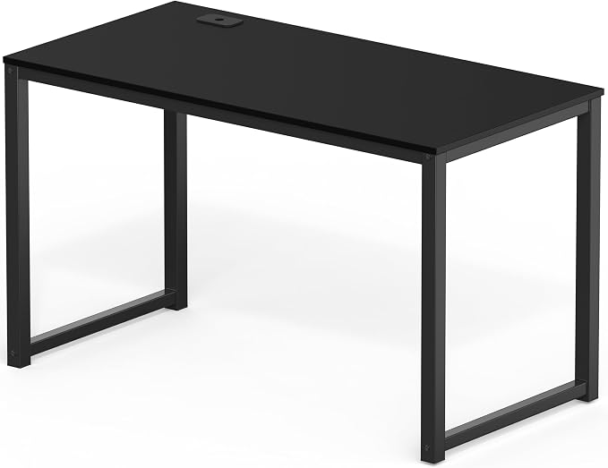 SHW 48-Inch Commercial-Grade Office Computer Desk, Black | 10-Year Limited Warranty