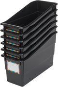 Really Good Stuff Durable Book & Binder Holders - 6 Pack - Black