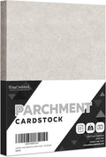 Smoke Gray Stationery Parchment Recycled Paper | 65Lb Cover Cardstock | 8.5" x 11" Inches | 50 Sheets Per Pack