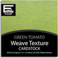 GREEN TOMATO—12x12 Textured Cardstock | 80lb Textured Green Scrapbook Paper | Premium Cardstock for Cricut Cutting | 25 Sheets