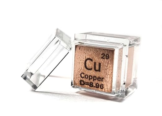 5pcs Acrylic Box Trays for 10mm 0.39" Element Cubes Clear Case Periodic Table Bracket for Elements Collections Science Education Displays