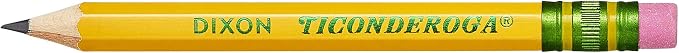 Ticonderoga Golf Pencils, #2 HB Soft, Pre-Sharpened, Yellow (13472) (Pack of 12, 864 Count Total)