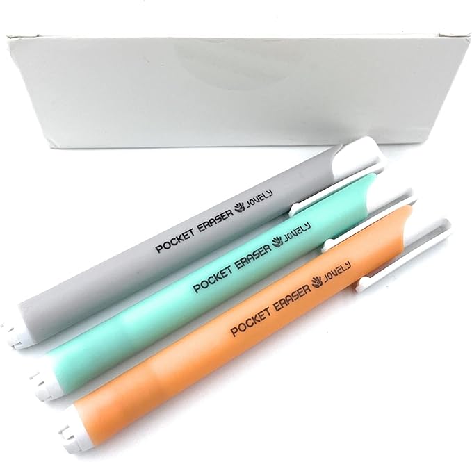 Mechanical Pocket Eraser Pen, Retractable Precision Eraser