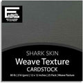 Shark Skin—12x12 Textured Cardstock | 80lb Textured Gray Scrapbook Paper | Premium Cardstock for Cricut Cutting | 25 Sheets