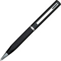 Lanier Licia Ballpoint Pen - Shiny Chrome Ring & Parts with Medium Tip 0.7mm Cross Style Refill (with Accents - White or Black or Pink or Purple)