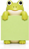 Frog Pop-Up Sticky Note Dispenser for 3 x 3 in Notes, Green | Includes 100 sheets; handmade resin decor for office, home or classroom; gift for teachers, coworkers and frog lovers